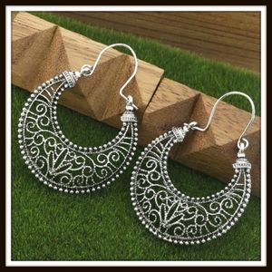 💞Hoop Style Boho Chic Filigree Earrings